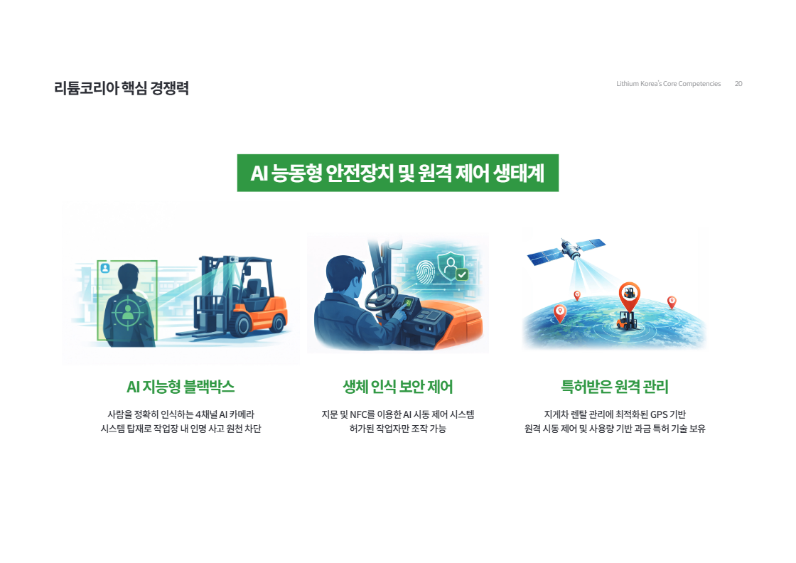 리튬코리아 핵심 경쟁력 5 - 고객 맞춤형 지게차 배터리 제작